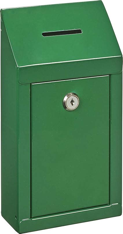 steel collection boxes lockable|wall mounted lockable metal box.